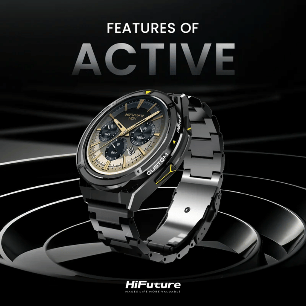 สมาร์ทวอทช์ HIFUTURE ACTIVE มีฟีเจอร์ AI, GPS หน้าจอ AMOLED 1.43 นิ้ว สีเงิน